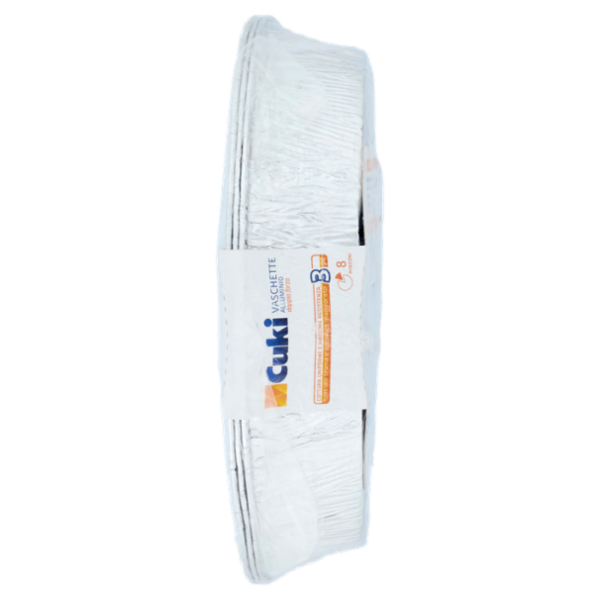 Cuki Cuoce Vaschette Alluminio doppia forza 8 Porzioni 3 pz
