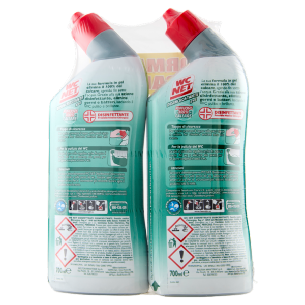 Wc Net - Disincrostante gel, 2 x 700 ml