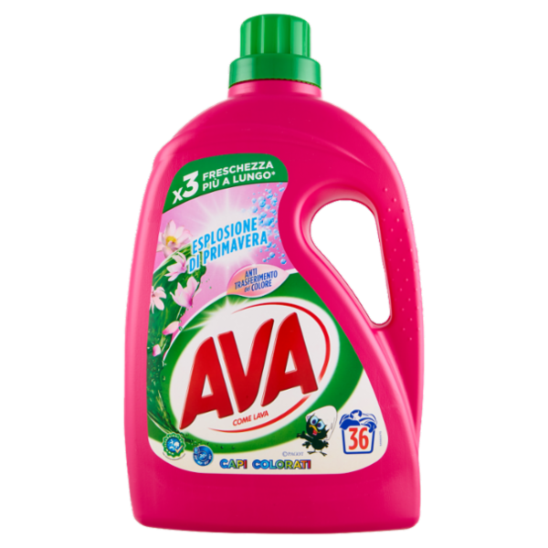 Ava Detersivo lavatrice Esplosione di Primavera 36 lavaggi 1,8 L