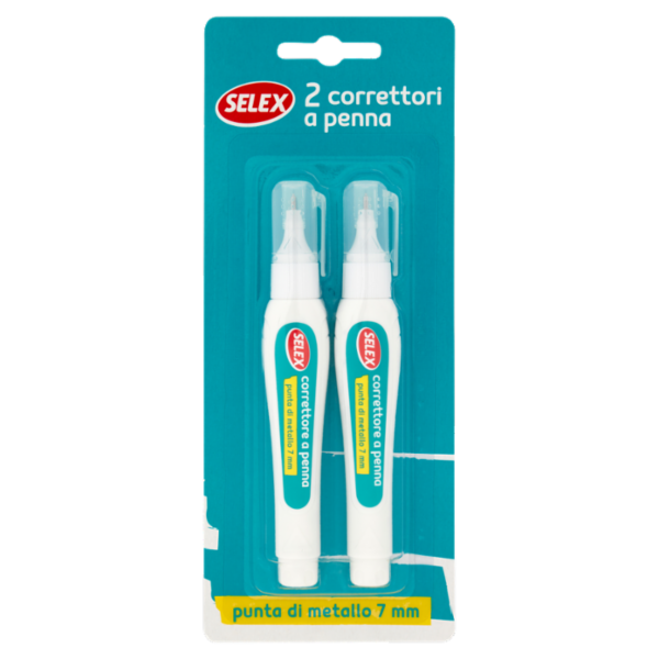 Selex Correttore a Penna con Punta in Metallo 2 pezzi
