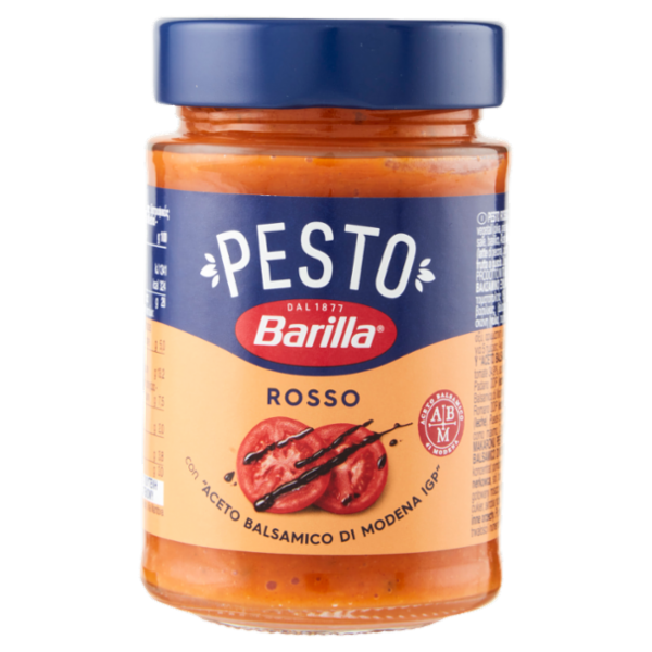 Barilla Pesto Rosso Aceto Balsamico Modena Condimento e Sugo per Pasta 200 g