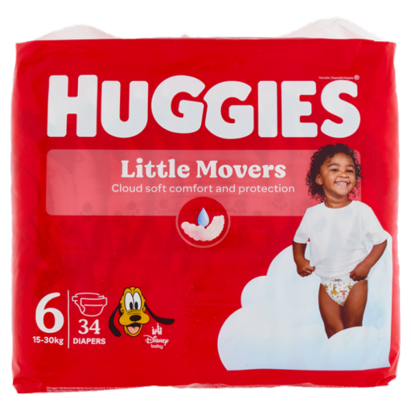 Huggies ultra comfort Pannolini 6 15-30 Kg 34 pz