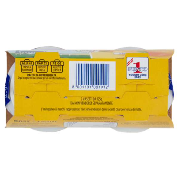 Centrale del latte Vicenza Yogurt Intero Frutta Frullata Agrumi 2 x 125 g