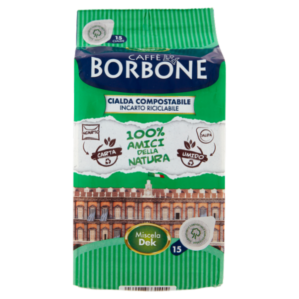 Caffè Borbone Miscela Dek Cialda Compostabile 15 x 7,2 g