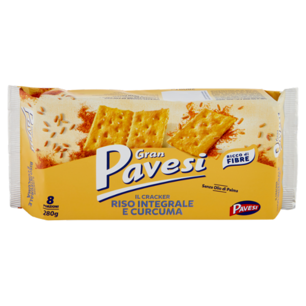 Gran Pavesi il Cracker Riso Integrale e Curcuma 280g