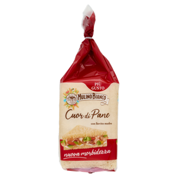 Mulino Bianco Cuor di Pane Pane Bianco Ideale per Tramezzino 325g