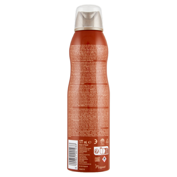 Hawaiian Tropic Glowing Protection Olio Secco Spray Continuo SPF 15 Media 177 mL