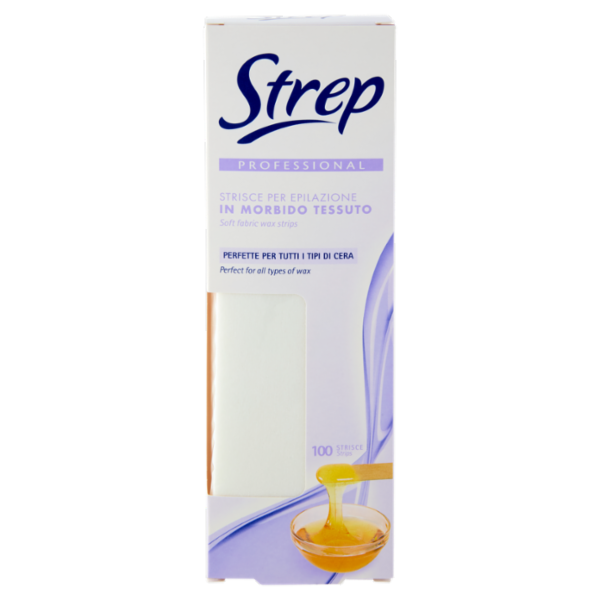 Strep Professional Strisce per Epilazione in Morbido Tessuto 100 pz