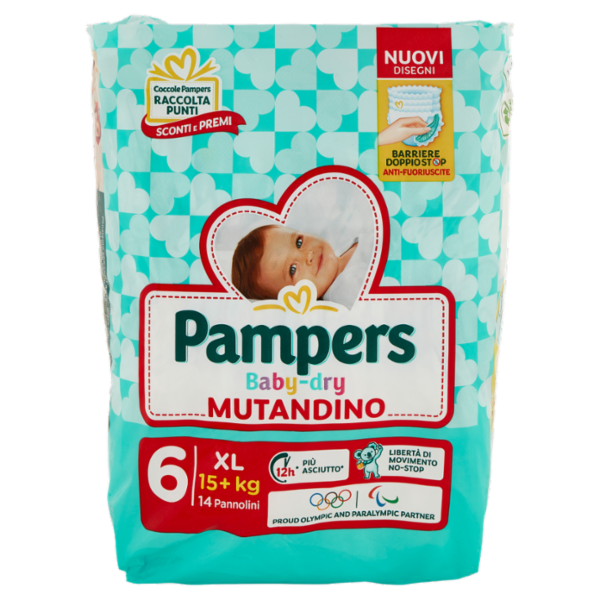 Pampers Baby-dry Mutandino XL 14 pz