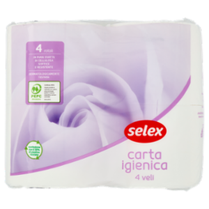 Selex Carta Igienica 4 Veli 4 Rotoli