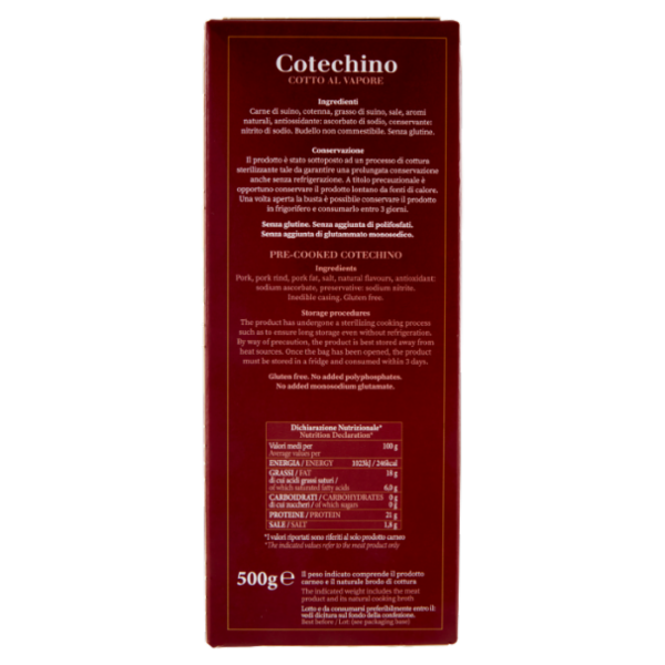Palmieri Cotechino Cotto 500 g
