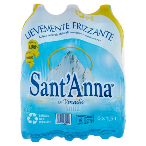 Sant'Anna di Vinadio Lievemente Frizzante 6 x 1,5 L