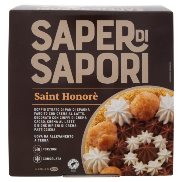 Selex Saper di Sapori Torta Saint Honoré Congelata 550 g
