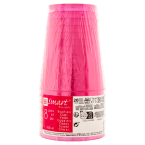 Smart Reusable Bicchieri Fuchsia 300 Ml 8 Pz