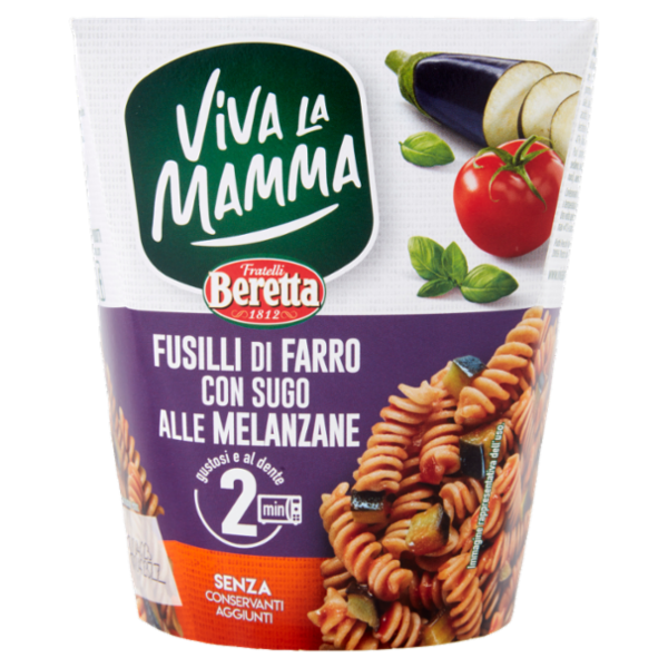 Viva la Mamma Fusilli di Farro con Sugo alle Melanzane 300 g