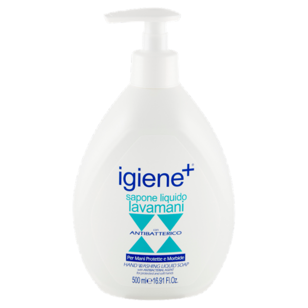 igiene+ sapone liquido lavamani con Antibatterico 500 ml