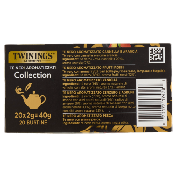 Twinings Tè Neri Aromatizzati Collection 20 x 2 g
