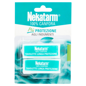 Nekatarm 100% Canfora Tavolette Lunga Protezione 20 Tavolette 50 g