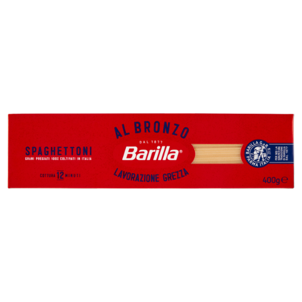 Barilla Pasta Al Bronzo Spaghettoni 100% grano italiano 400g