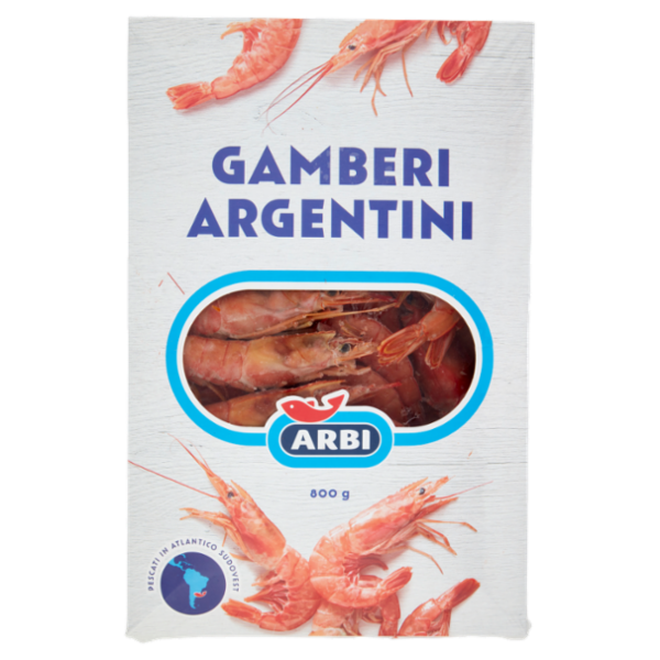 Arbi Gamberi Argentini Interi Congelati 800 g