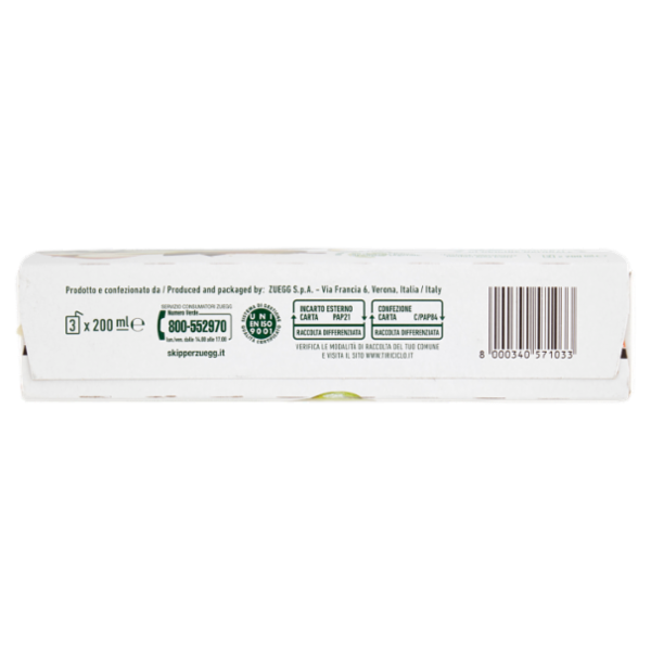 Zuegg Skipper Pera Senza zuccheri aggiunti* 3 x 200 ml