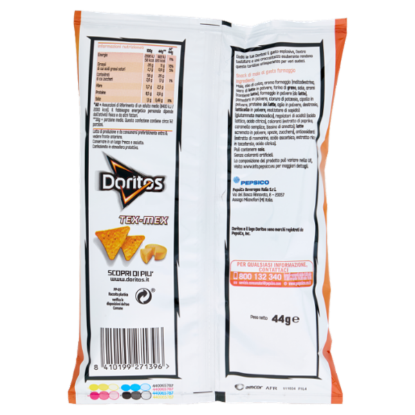 Doritos Tex-Mex Gusto Formaggio 44 g