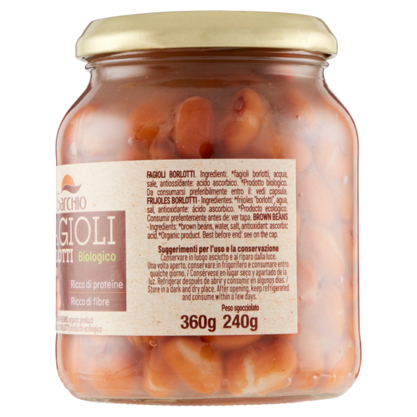 Sarchio Fagioli Borlotti Biologico 360 g