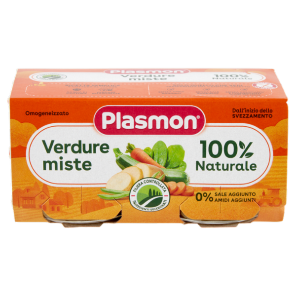 Plasmon Omogeneizzato Verdure miste 2 x 80 g