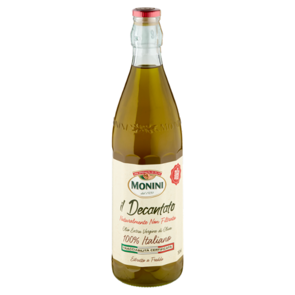 Monini il Decantato Naturalmente Non Filtrato Olio Extra Vergine di Oliva 100% Italiano 750 ml