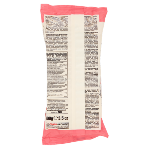 Fiorentini le Originali Yogo Rice Gallette di Riso Yogurt e Fragola 100 g
