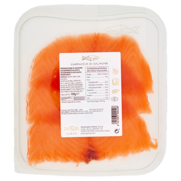 Gimar Carpaccio Salmone 100 g