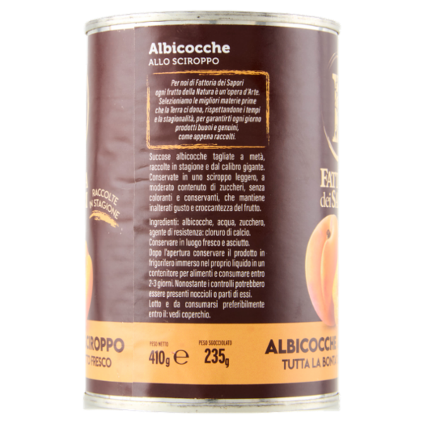 Fattoria dei Sapori Albicocche allo Sciroppo 410 g