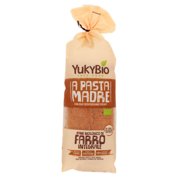 YukyBio A Pasta Madre Pane Biologico di Farro Integrale 400 g