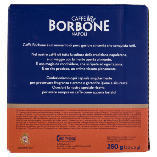 Caffè Borbone Miscela Nobile Capsule Compatibili Nespresso* 50 x 5 g