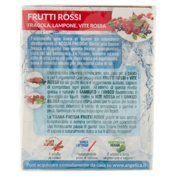 L'Angelica Tisana a Freddo Frutti Rossi 18 Filtri 32.4 g