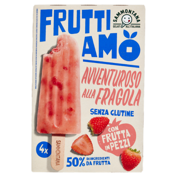 Sammontana Fruttiamo Avventuroso alla Fragola 4 x 70 g