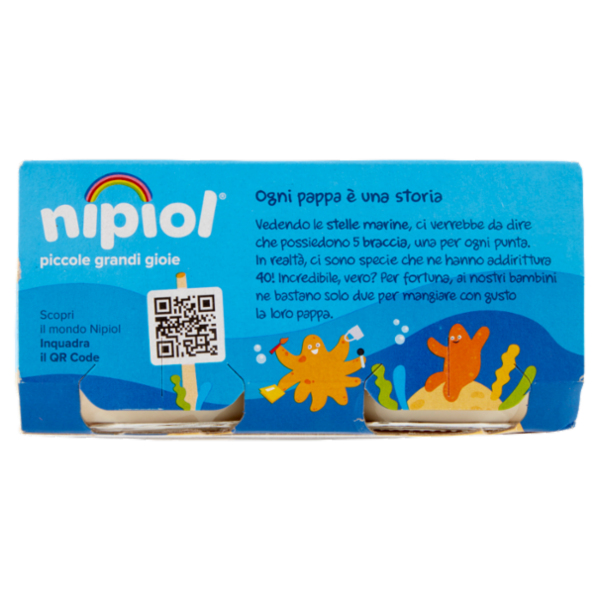 nipiol nasello omogeneizzato con filetti di pesce selezionato e patate 2 x 80 g