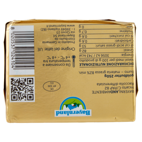 Bayernland Burro Gold 250 g