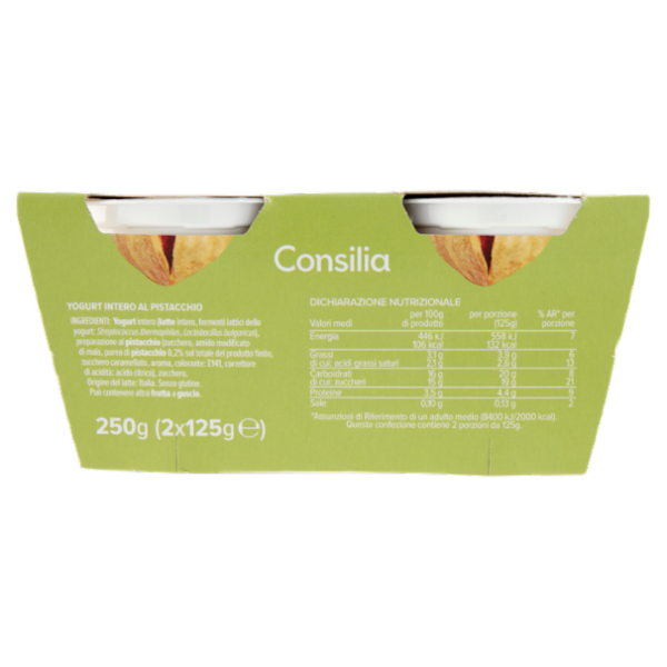 Consilia Yogurt Intero Pistacchio 2x125 g