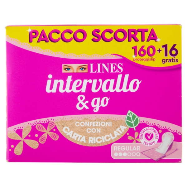 Lines intervallo & go Regular 160+16 pz