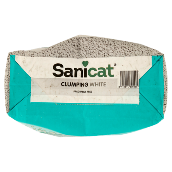 Sanicat Clumping White Lettiera agglomerante bianca 8 L