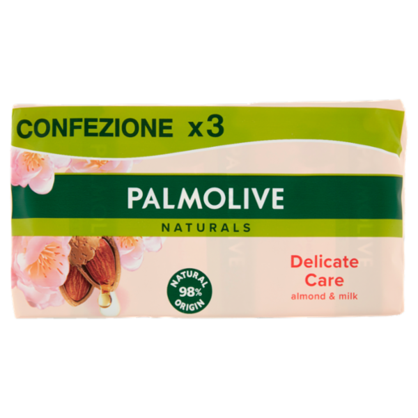 Palmolive sapone solido Naturals latte di mandorla 3x90 g