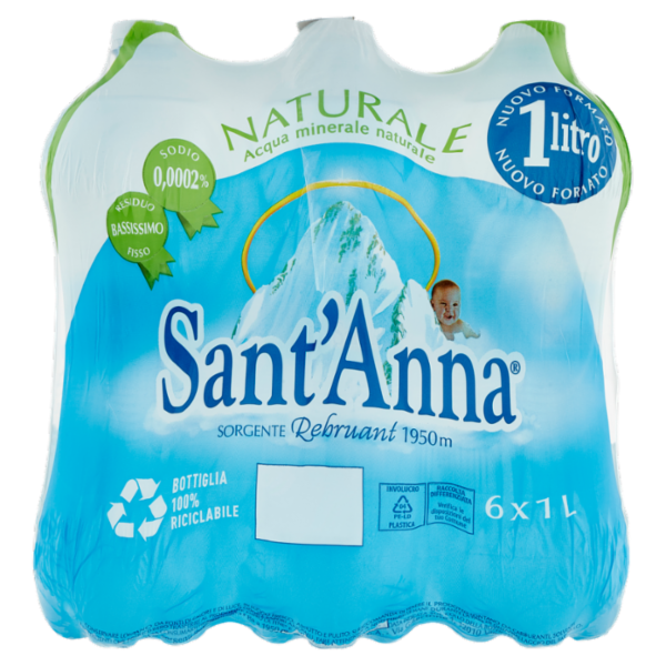 Sant'Anna Sorgente Rebruant 1950m Naturale 6 x 1 L