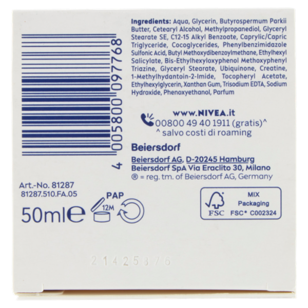 Nivea Q10 Anti-Rughe Power Crema Giorno Rassodante SPF 15 50 ml