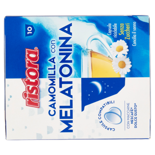 ristora Camomilla con Melatonina Capsule Compatibili con Macchine Nescafè Dolce Gusto 10 x 4g