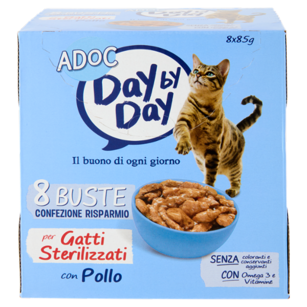 ADoC Day by Day Sterilized con Pollo 8 x 85 g