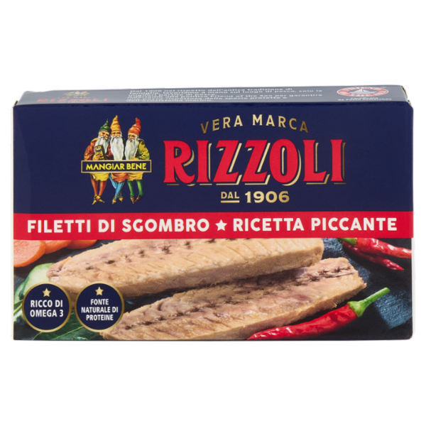 Rizzoli Filetti di Sgombro ricetta piccante 90 g