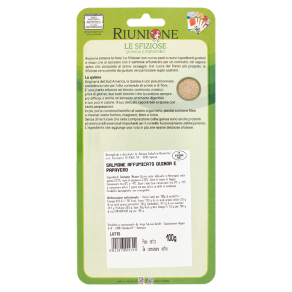 Riunione Le Sfiziose Quinoa e Papavero 100 g