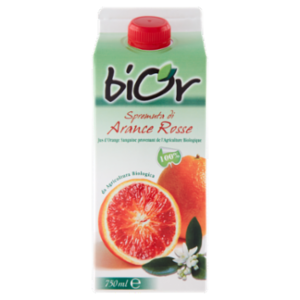 Bior Spremuta Di Arance Rosse 100% Da Agricoltura Biologica 750 Ml