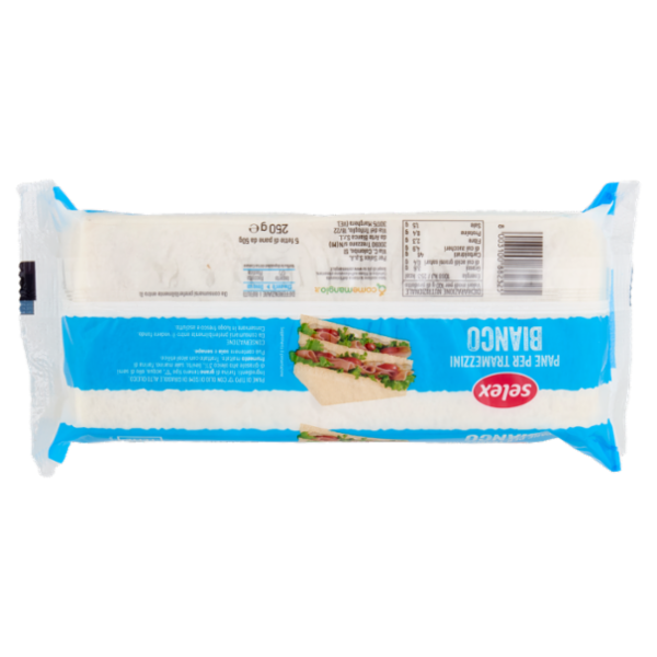 Selex Pane per Tramezzini Bianco con Olio di Oliva 250 g